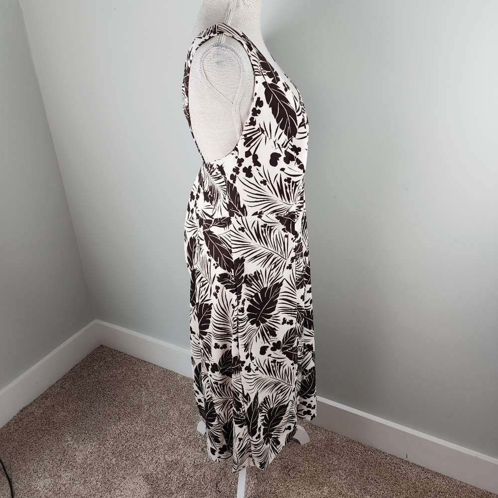 Kim Rogers Signature Plus Size Criss Cross Back V Neck Midi Dress Size 16W - Picture 3 of 8